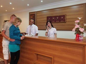 Angel Beach Hotel Tosmur Bagian luar foto